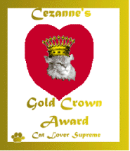 Cezanne's Gold Crown Award