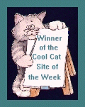 The Cool Cat Site of the Week Award - Week of August 3rd, 1997