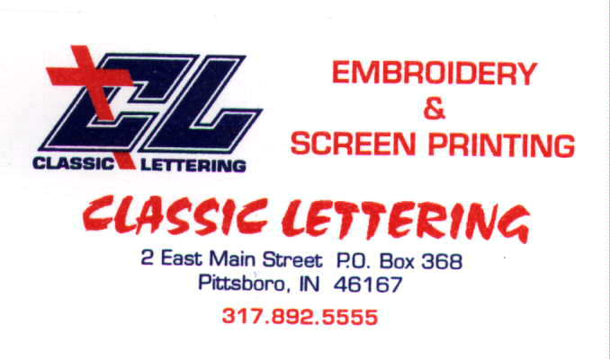 Classic Lettering Business Card