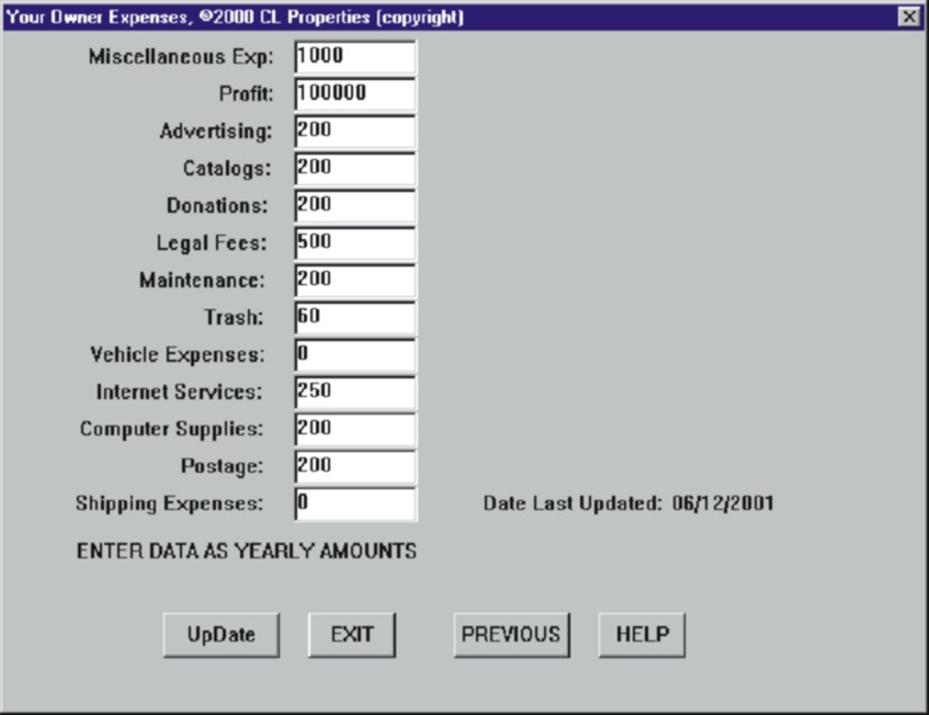 Your Embroidery Pricer! software page 4 screen shot
