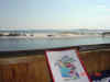 eating at the Lucky Snapper after the boat ride