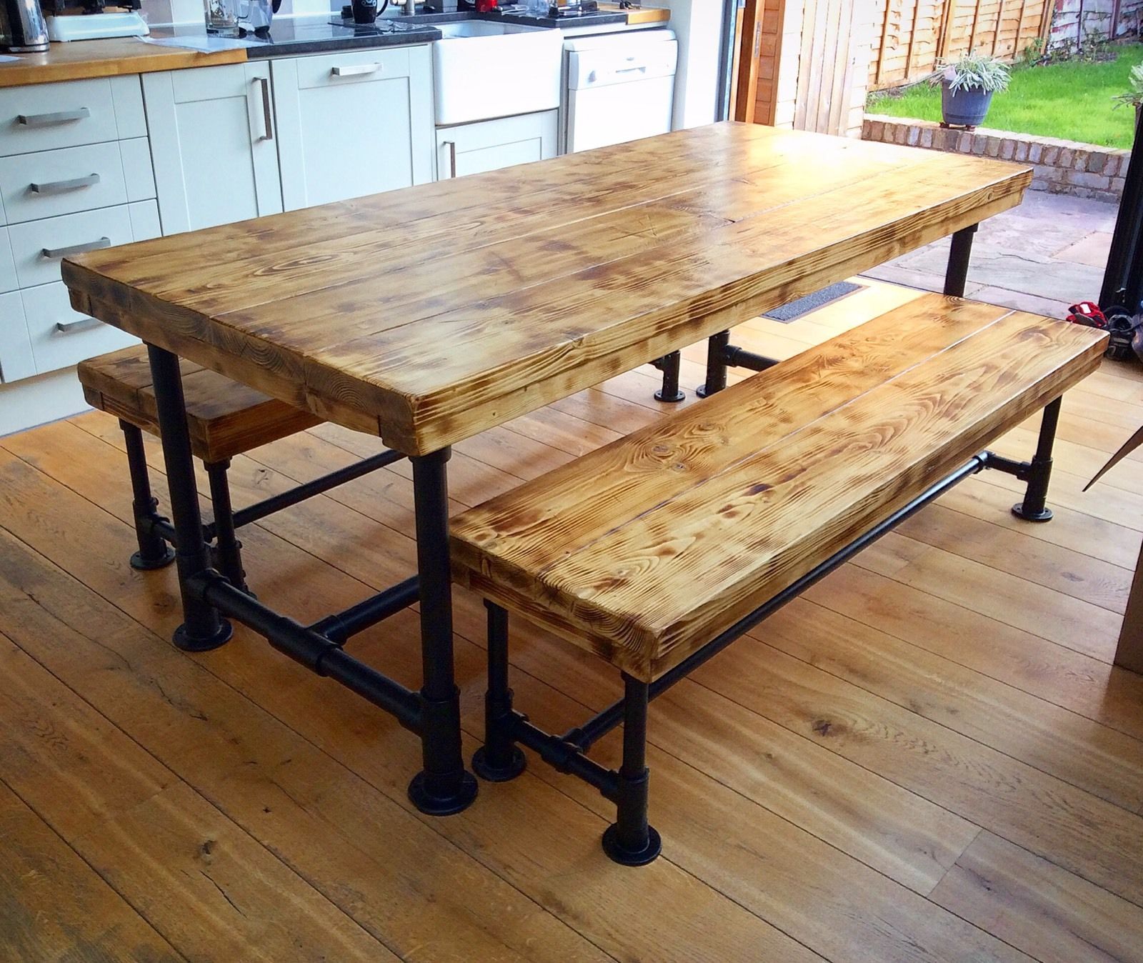 scaffold dining table