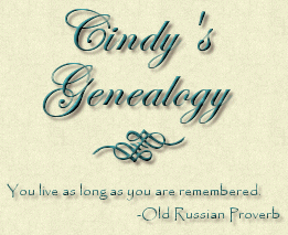 Cindy's Genealogy