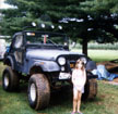 Her Jeep in 1997