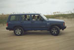 Selig's wife's Jeep at Carolina Beach N.C.