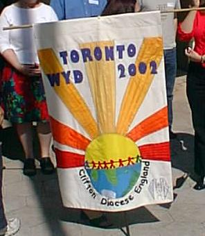 CCYS Diocesan banner for WYD2002