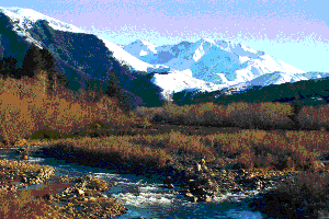Near our Home ; Taylor stream with Mt Winterslow in the background