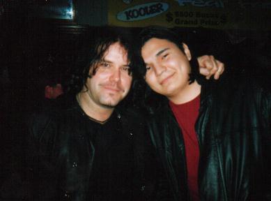 Jeff and Aaron(Aaron isn't drunk or in love he's just blinking...dumb ass!)