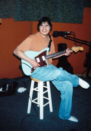 aaron in the studio