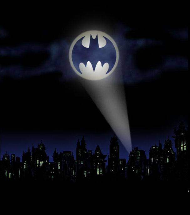 The Bat-signal, which lights up the sky of Gotham City whenever there is need for the Dark Knight