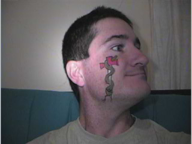 snake knife face