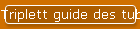 Triplett guide des tubes