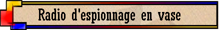 Radio d'espionnage en vase