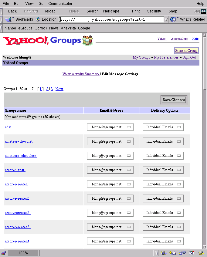 YGroups MyGroups