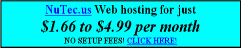 www.NuTec.us - Low Cost Web Hosting Services