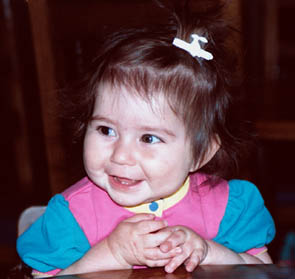 Hannah at dinner