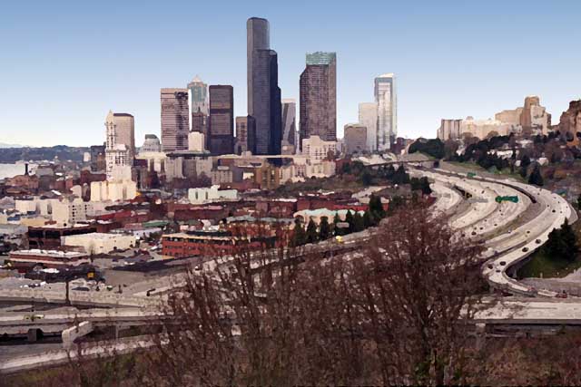 Seattle from Rizall Park