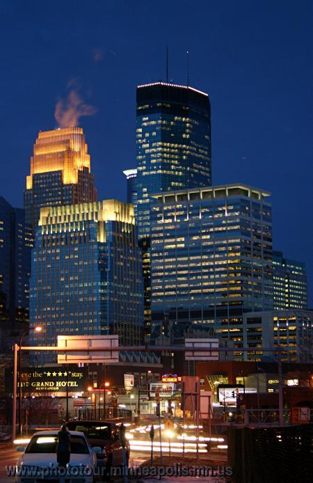 Twin Cities at night