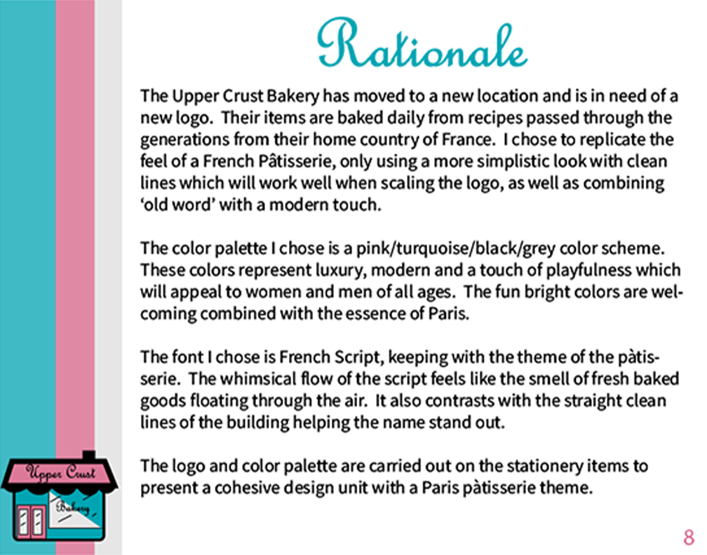 bakery rationale