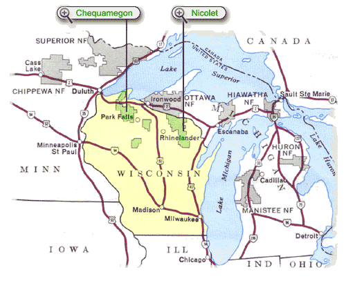 Chequamegon-Nicolet National Forest website