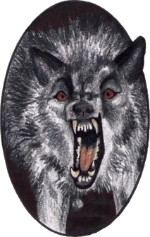 Attacking Wolf by Laura