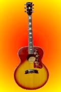 A natural-finsh Gibson Les Paul