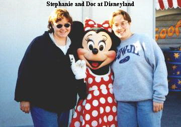 Stephanie and Doc at Disneyland