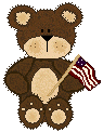 Bear with Flag