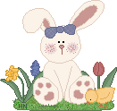 Bunny with Flowers