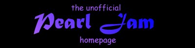 Unofficail PEARL JAM site