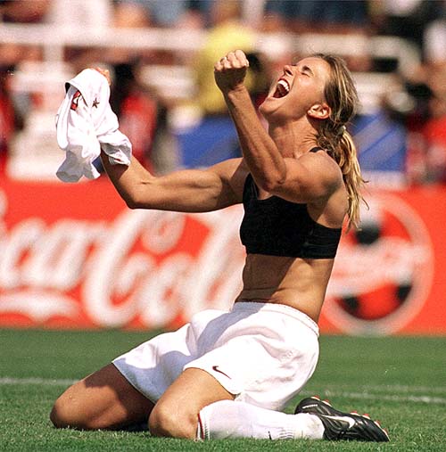 Team USA's Brandi Chastain