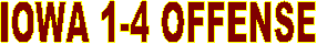 IOWA 1-4 OFFENSE