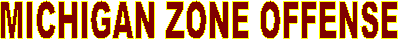 MICHIGAN ZONE OFFENSE