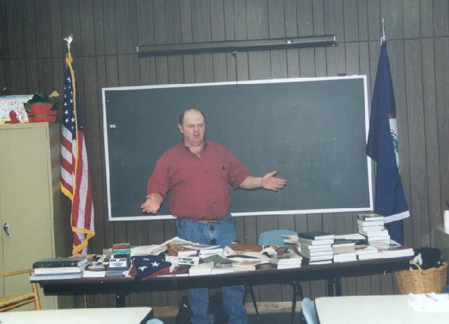 Ken at Buchanan County historical Society