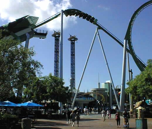 The first inversion as seen from the paths below.