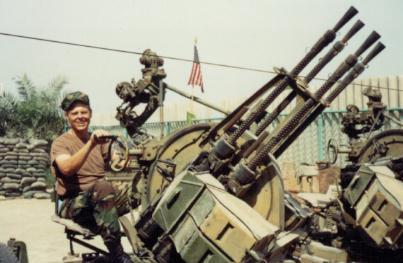 CAPTURED IRAQI ANTI-AIRCRAFT GUN