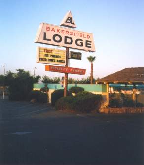 Bakersfield Lodge sign