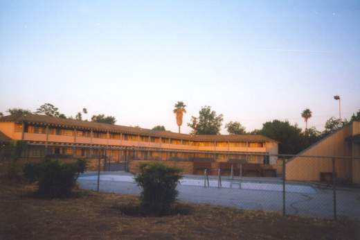 Night Rest building and pool