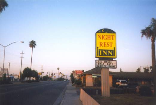 Night Rest Motel sign