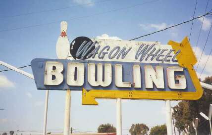 bowling alley sign