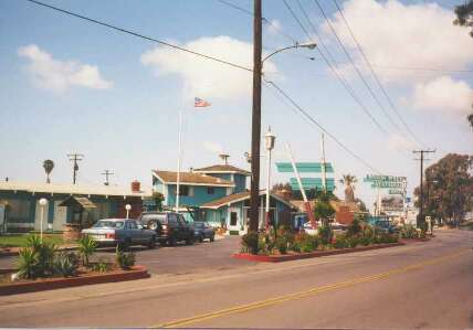 front of the motel