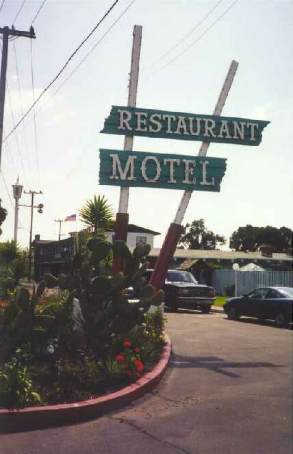 restaurant - motel sign