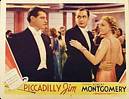 With Robert Montgomery and Madge Evans in "Piccadilly Jim" (1936)
