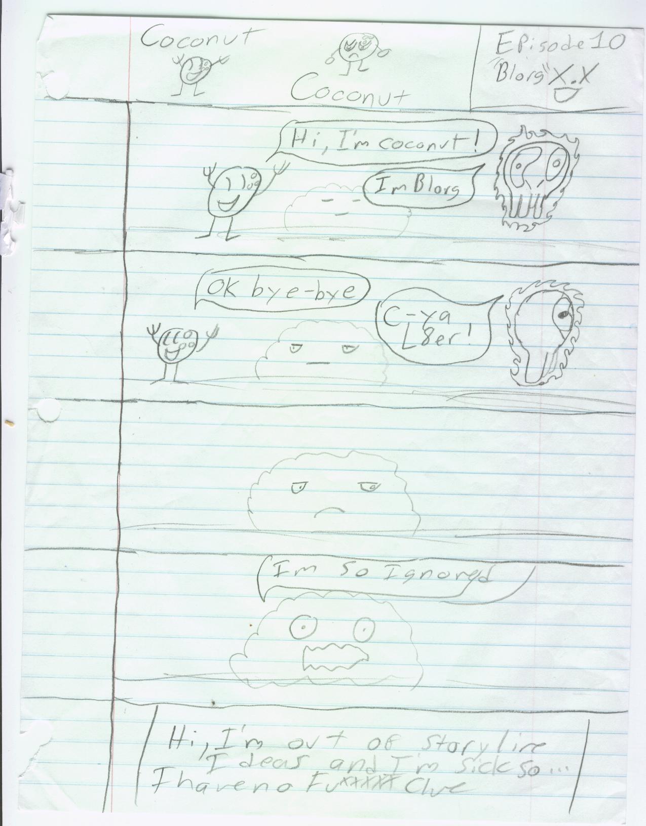 Blorg was an original idea for the comic i had before this