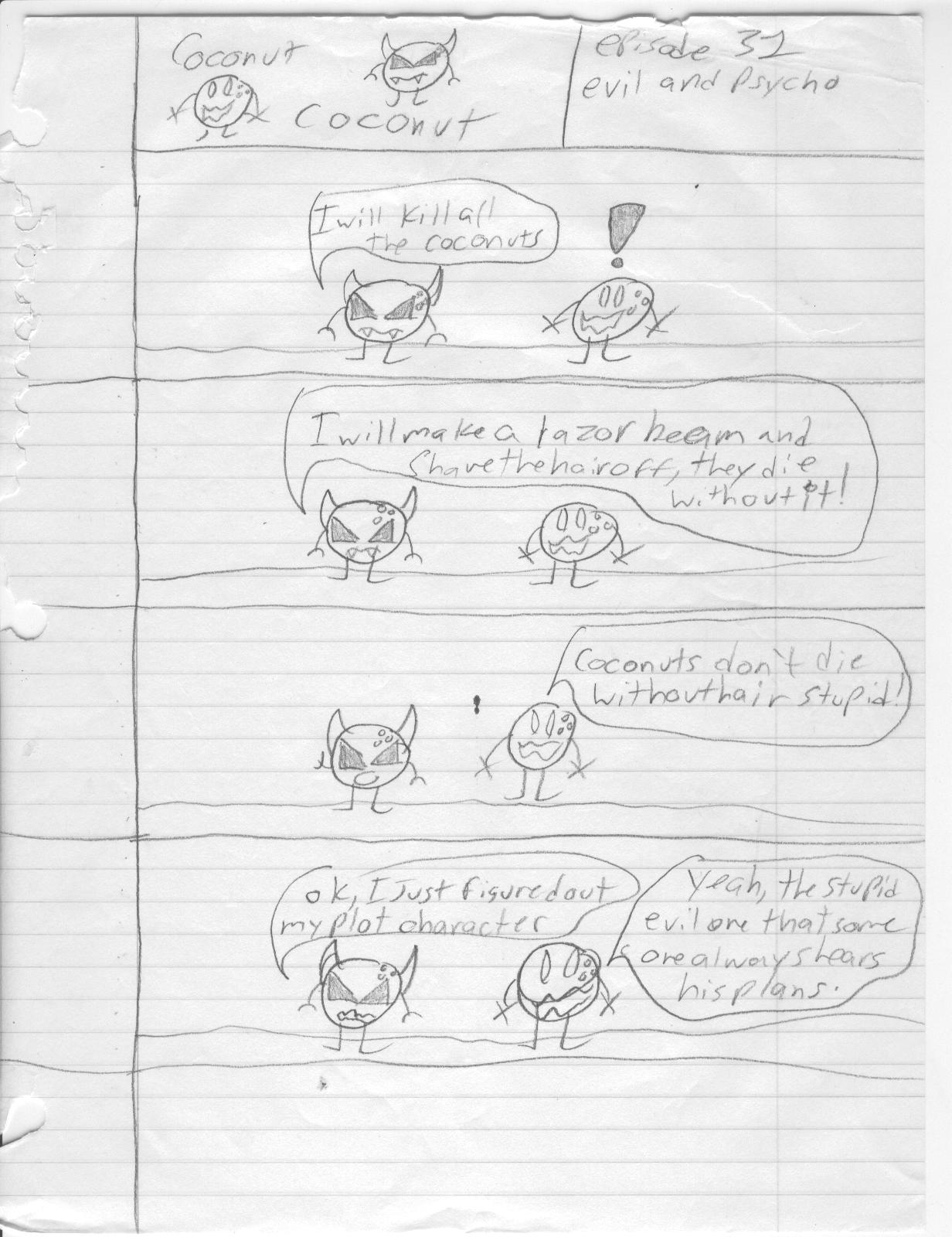 Evil and Psycho Nut have finally met...and evil figures out who he really is...