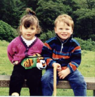 Mica & cousing Matthew, May 2000