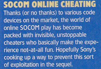 It doesn't look too good for SOCOM anymore.