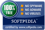 100% FREE award granted by Softpedia