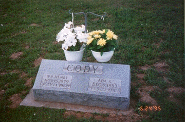Headstone for William McHenry Cody