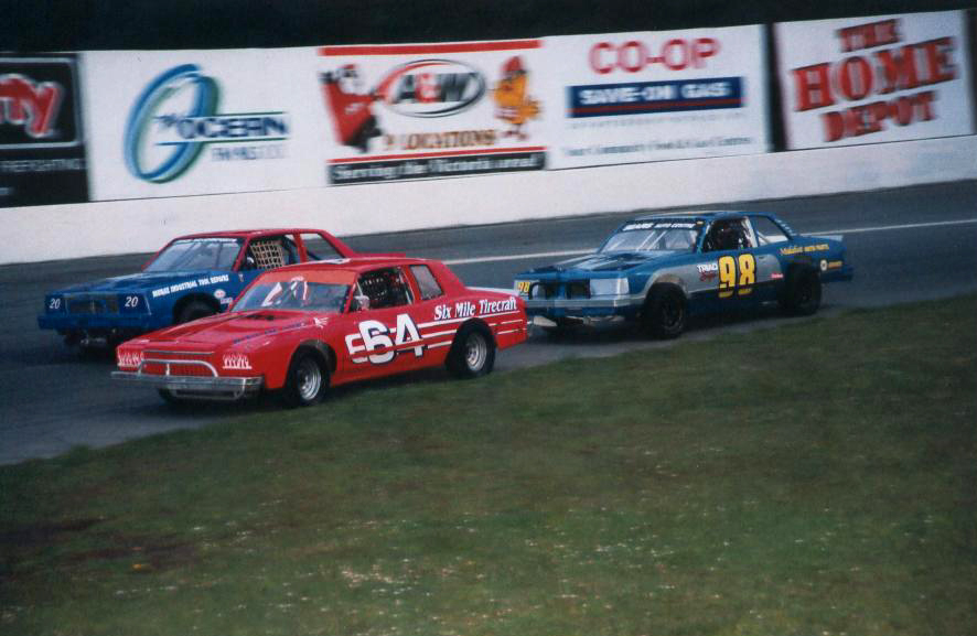 Racing in the A heat, battling for 1st